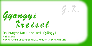 gyongyi kreisel business card