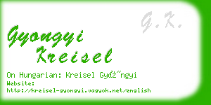 gyongyi kreisel business card